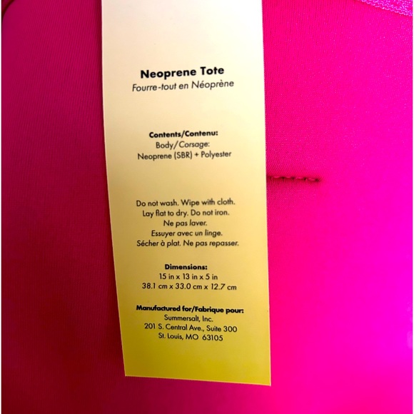 Pink and Red Tote Bag - Brand New - Picture 2 of 3